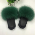 Cute Plush Fox Hair Fluffy Slippers