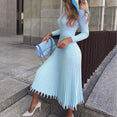 Elegant Party Pleated Midi Dress