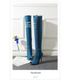 Jeans Thigh High High Heels Women Boots