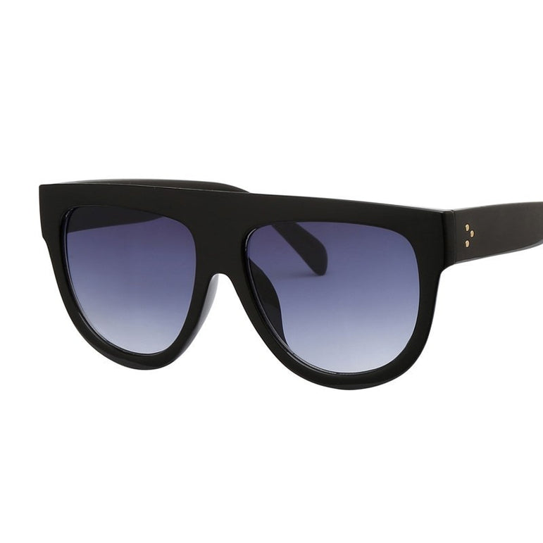 Oversized Retro Shield Shape Sunglasses