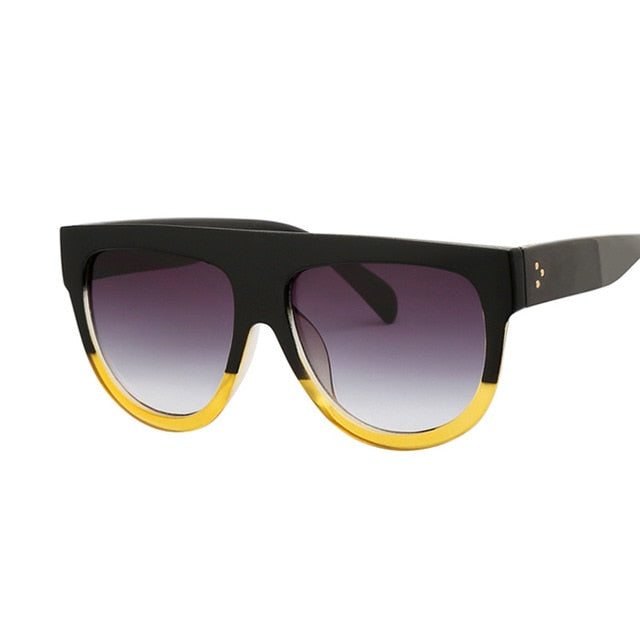 Oversized Retro Shield Shape Sunglasses