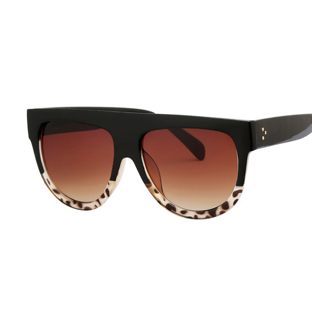 Oversized Retro Shield Shape Sunglasses