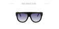 Oversized Retro Shield Shape Sunglasses