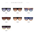 Oversized Retro Shield Shape Sunglasses