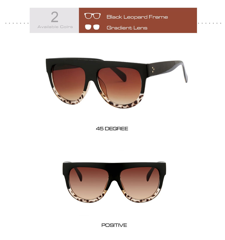 Oversized Retro Shield Shape Sunglasses