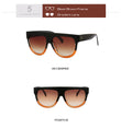 Oversized Retro Shield Shape Sunglasses