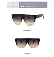 Oversized Retro Shield Shape Sunglasses