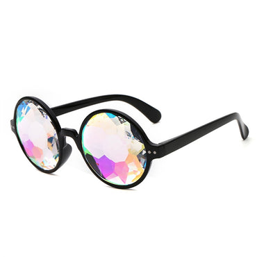 Round Kaleidoscope Glasses Rave Festival Sunglasses