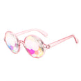 Round Kaleidoscope Glasses Rave Festival Sunglasses