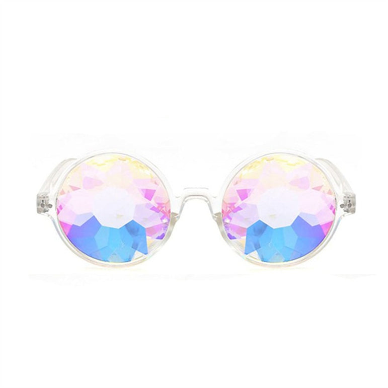 Round Kaleidoscope Glasses Rave Festival Sunglasses