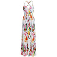 Tropical Jungle Leaf Boho Long Dress