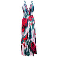 Tropical Jungle Leaf Boho Long Dress