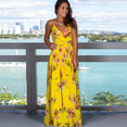 Tropical Jungle Leaf Boho Long Dress