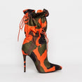 Stilettos Fashion Camouflage Ankle Boots