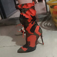 Stilettos Fashion Camouflage Ankle Boots