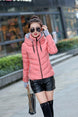 Parkas Thicken Outerwear Solid Hooded Coats