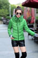 Parkas Thicken Outerwear Solid Hooded Coats