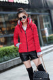 Parkas Thicken Outerwear Solid Hooded Coats