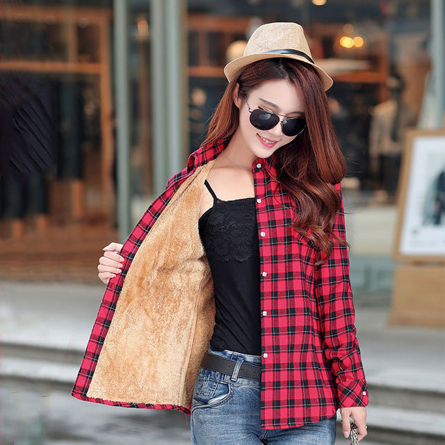 Winter Warm Women Velvet Thicker Jacket