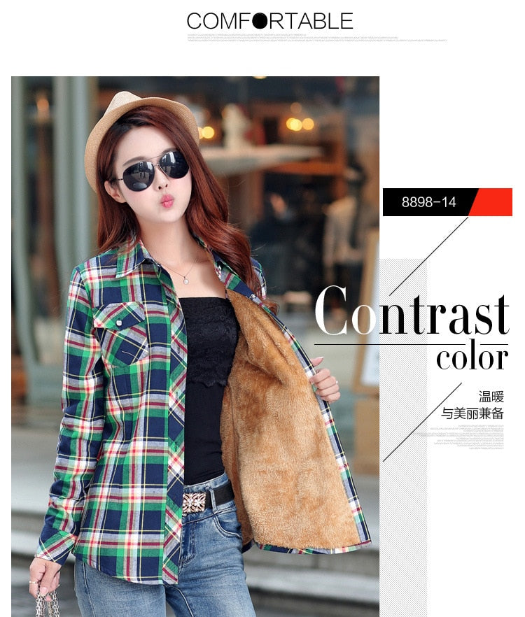 Winter Warm Women Velvet Thicker Jacket