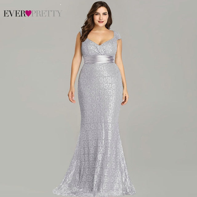 Elegant Mermaid Lace Sleeveless Party Dress