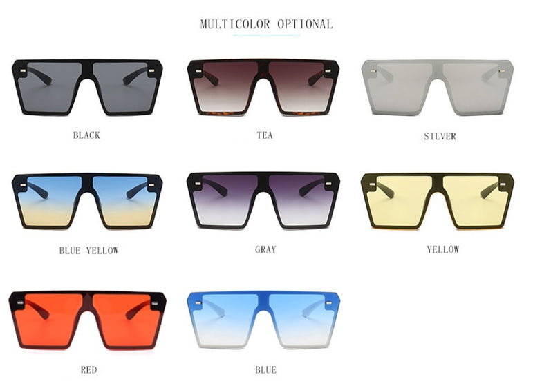 Oversized Square Luxury Brand Sunglasses