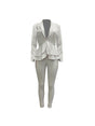 Women Winter Work Wear Full Sleeve Blazer Pants