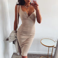 Knee-Length Elastic Sleeveless Bodycon Dress