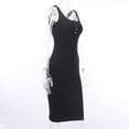 Knee-Length Elastic Sleeveless Bodycon Dress