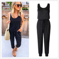 Sexy Off Shoulder Sleeveless Belts Jumpsuits