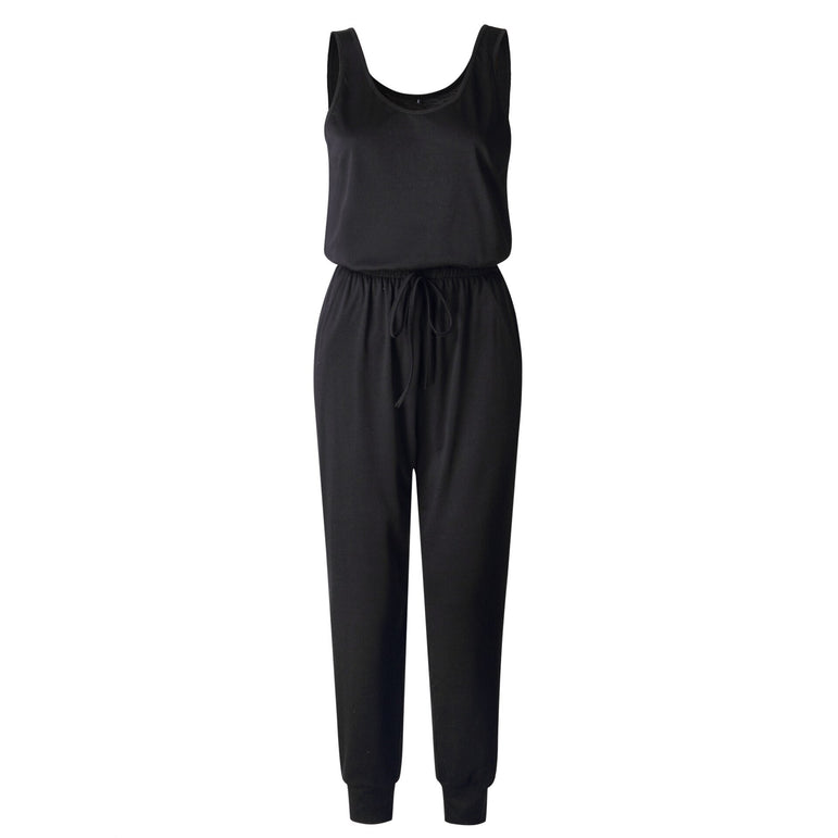 Sexy Off Shoulder Sleeveless Belts Jumpsuits