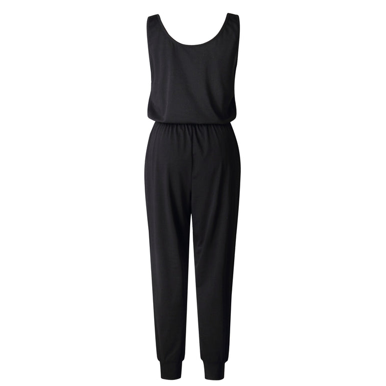 Sexy Off Shoulder Sleeveless Belts Jumpsuits