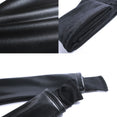 Soft PU Leather Women Velvet Pants