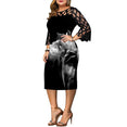 Elegant Women Plus Size Transparent Dress