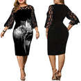 Elegant Women Plus Size Transparent Dress