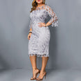 Elegant Women Plus Size Transparent Dress