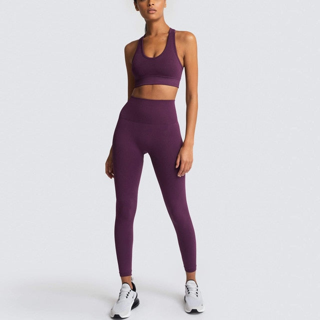 Gym Set Nylon Woman Sportswear Suits