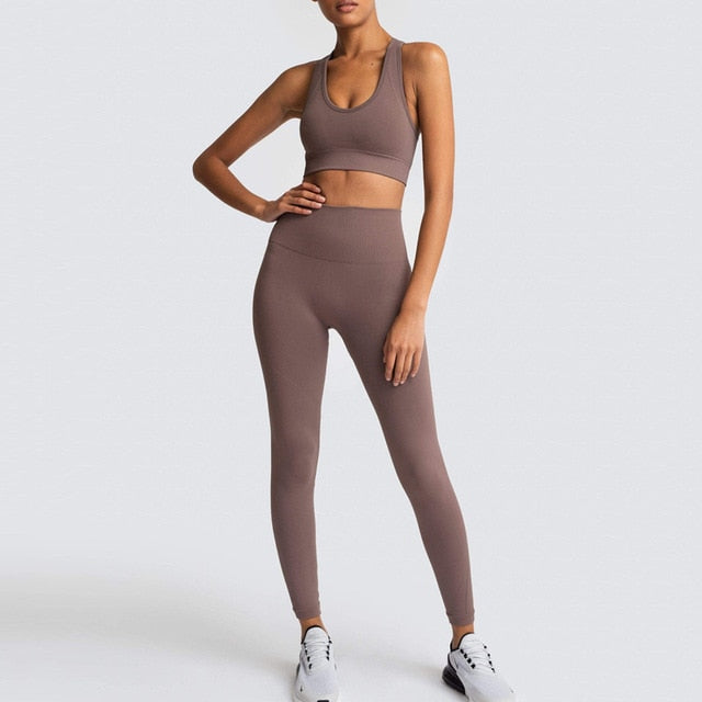 Gym Set Nylon Woman Sportswear Suits