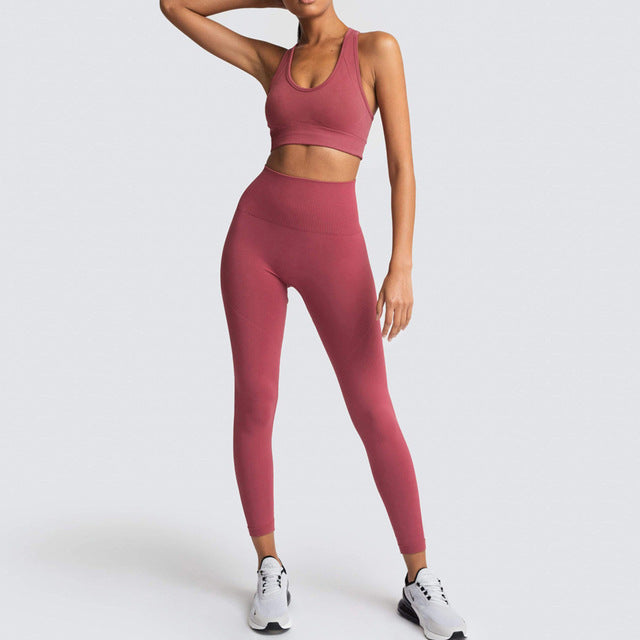 Gym Set Nylon Woman Sportswear Suits