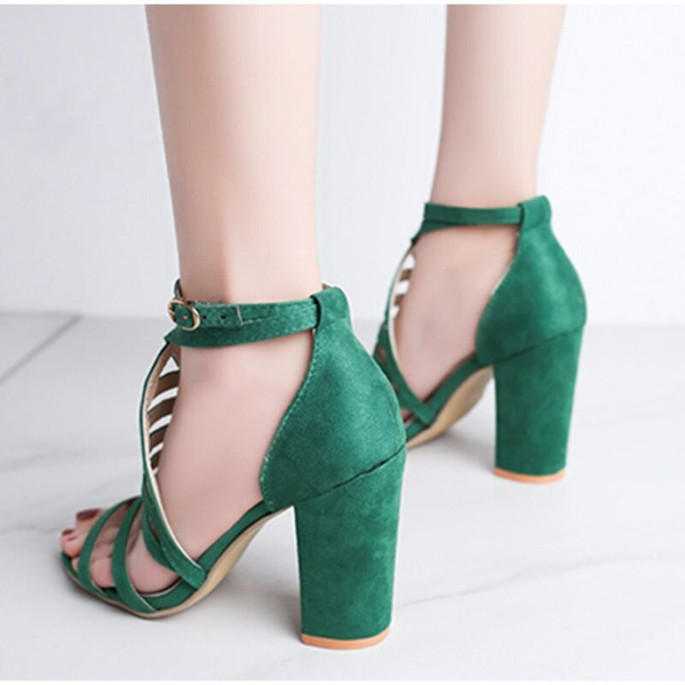 Women Sexy Lady High Heels Cross Strap Sandals