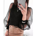 Women's Sheer Mesh See-through Blouse