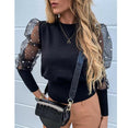 Women's Sheer Mesh See-through Blouse