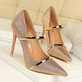 Gold Silver Wedding Party Stiletto Shoes