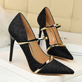 Gold Silver Wedding Party Stiletto Shoes