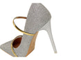 Gold Silver Wedding Party Stiletto Shoes