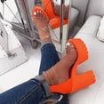 Jelly Sandals Open Toe Thick High Heels Platform