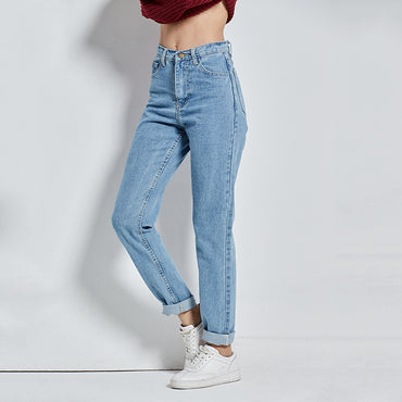 Vintage High Waist Jeans Woman Denim Pants