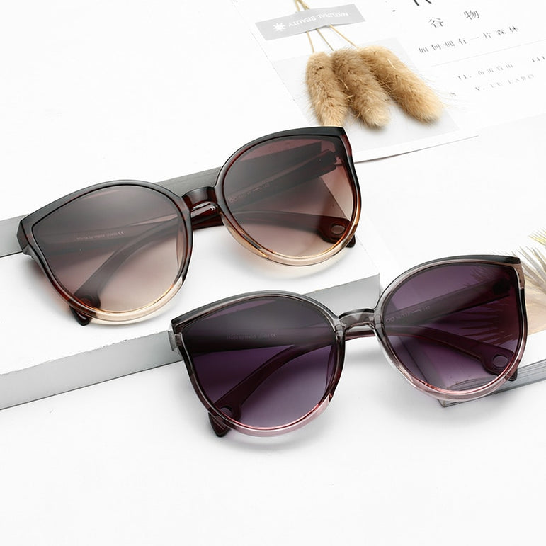 Cat Eye Gradient Retro Sunglasses