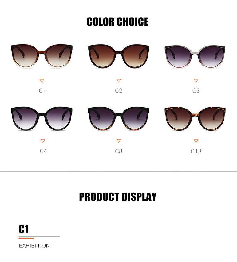 Cat Eye Gradient Retro Sunglasses