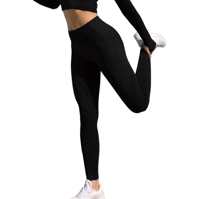 High Waist Seamless Push Up Yoga Pants